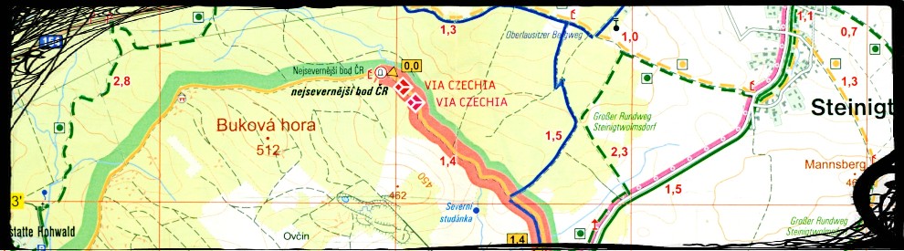 Stezka středozemím – CZ von Nord nach Süd